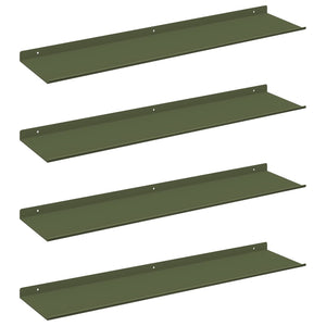Schwebendes Regal 4er Set Olive Grün
