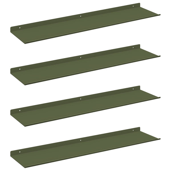 Schwebendes Regal 4er Set Olive Grün