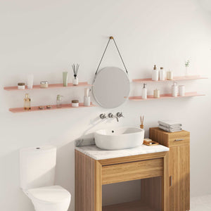 Schwebendes Regal Rosa 100cm 4er Set