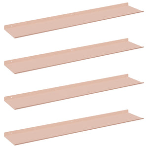 Schwebendes Regal Rosa 100cm 4er Set