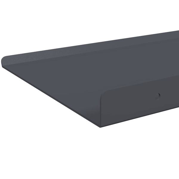 Schwebendes Regal Anthrazit 100cm 2er-Set