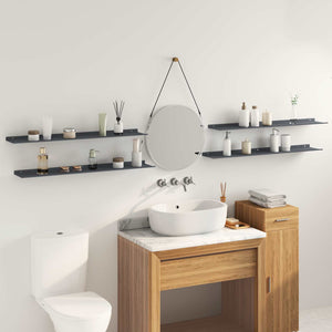 Schwebendes Regal 4er Set Anthrazit
