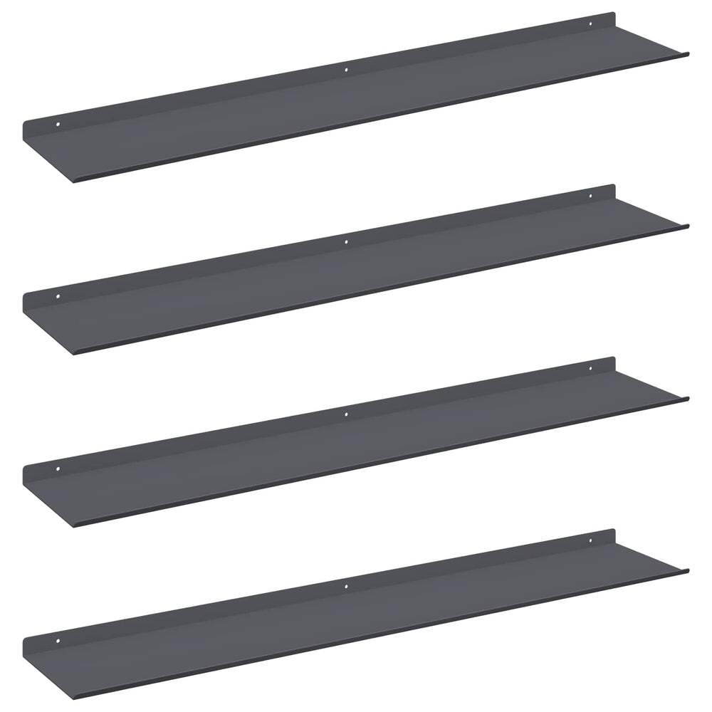 Schwebendes Regal 4er Set Anthrazit