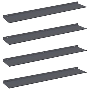 Schwebendes Regal 4er Set Anthrazit