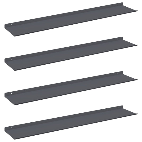 Schwebendes Regal 4er Set Anthrazit