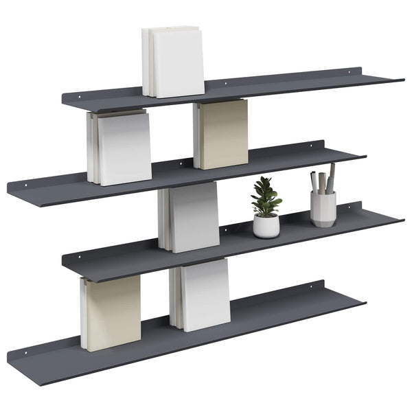 Schwebendes Regal 4er Set Anthrazit