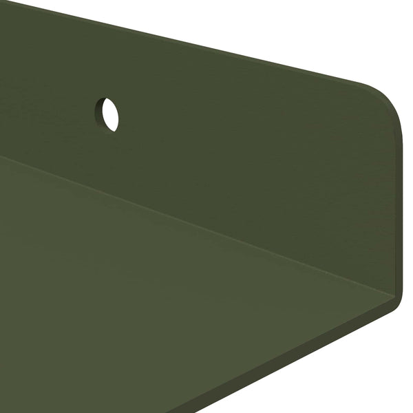 Schwebendes Regal, 4er Set, Olive Grün
