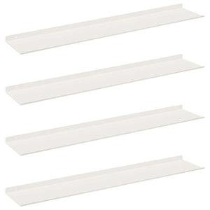 Schwebendes Regal, 4er-Set, Weiß, 100cm