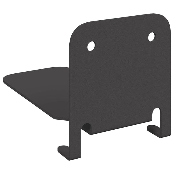 Unsichtbares schwebendes Regal, 4er-Set, Schwarz