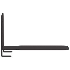 Unsichtbares schwebendes Regal, 4er-Set, Schwarz