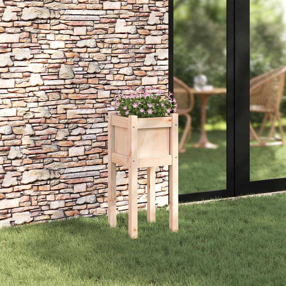Garten Pflanzgefäß Kiefer Massivholz 31x31x70cm