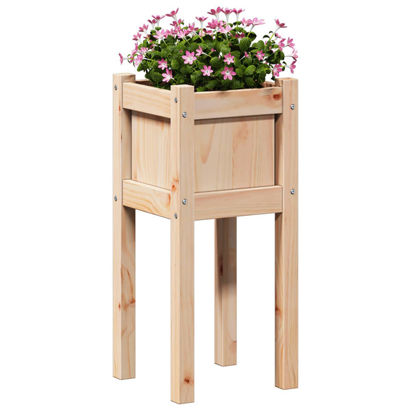 Garten Pflanzgefäß Kiefer Massivholz 31x31x70cm
