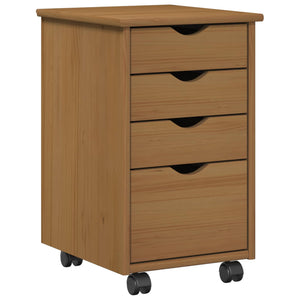 Rollschrank Honigbraun 34x39x56cm