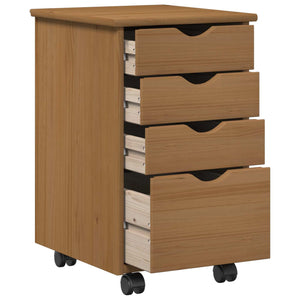 Rollschrank Honigbraun 34x39x56cm
