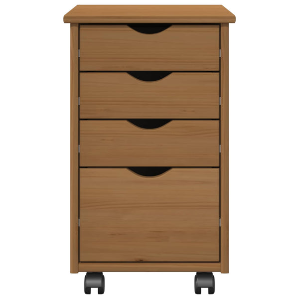 Rollschrank Honigbraun 34x39x56cm