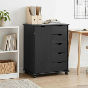 Rollschrank Grau Kiefer 63,5x39x79cm