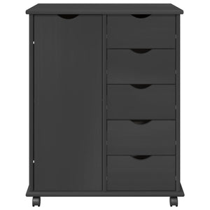 Rollschrank Grau Kiefer 63,5x39x79cm
