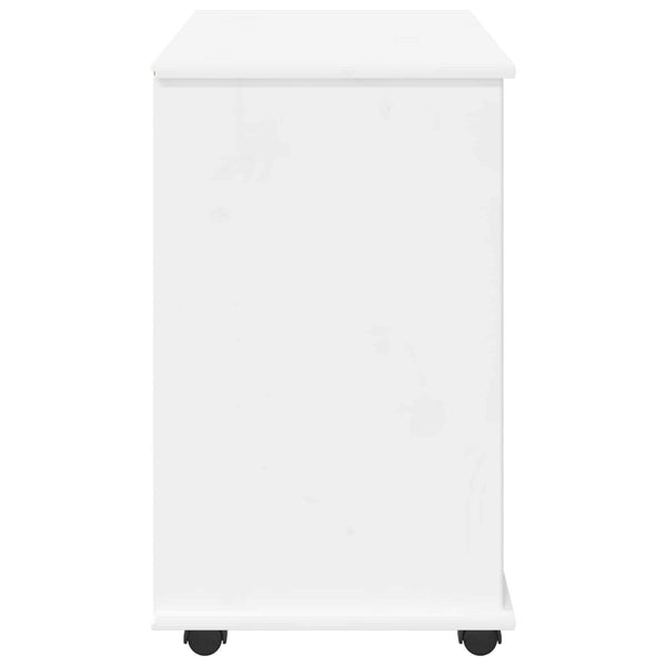 Rollschrank Weiß Kiefer Massivholz