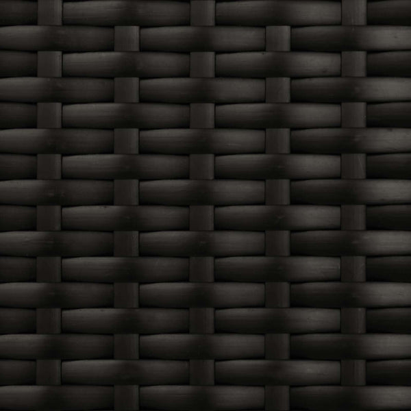 Verstellbares Garten Liegesofa Set Schwarz