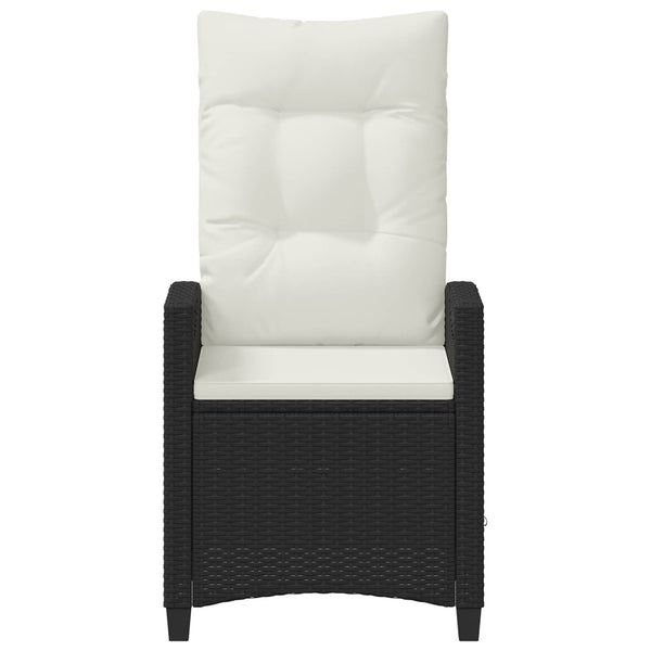 Gartenstuhl Set, Schwarz/Creme, 2 Stück