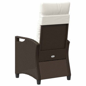 Gartenstuhl 2er Set Braun Creme