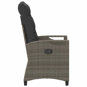 Gartenstuhl Set 2-teilig Grau Dunkelgrau