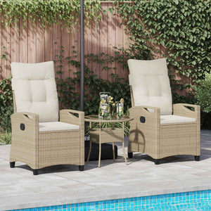 Gartenstuhl 2er Set Beige Creme