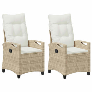 Gartenstuhl 2er Set Beige Creme