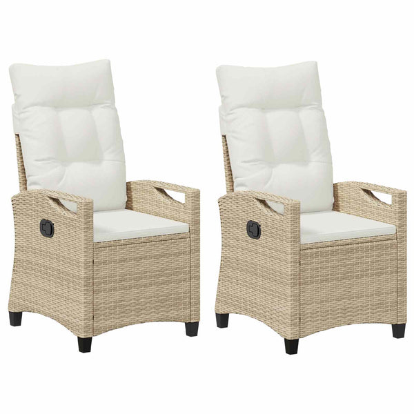 Gartenstuhl 2er Set Beige Creme