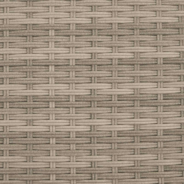 Verstellbarer Gartenstuhl Poly-Rattan Grau