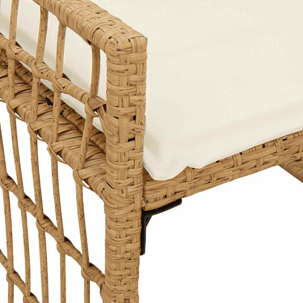 Outdoor Bank Natur & Creme 116cm