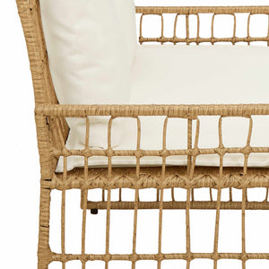 Outdoor Bank Natur & Creme 116cm