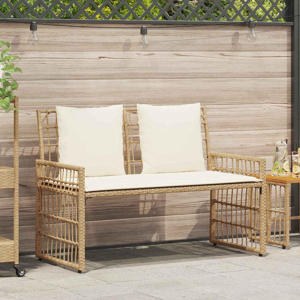 Outdoor Bank Natur & Creme 116cm