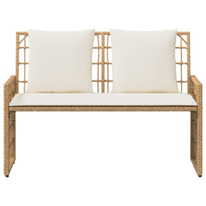 Outdoor Bank Natur & Creme 116cm