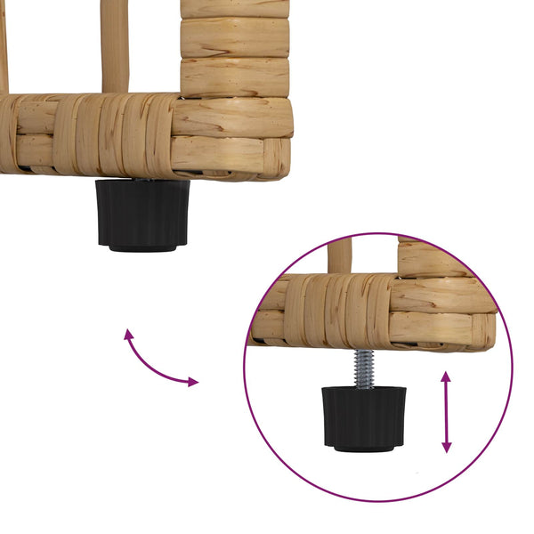 Outdoor Bank Natur & Creme 116cm