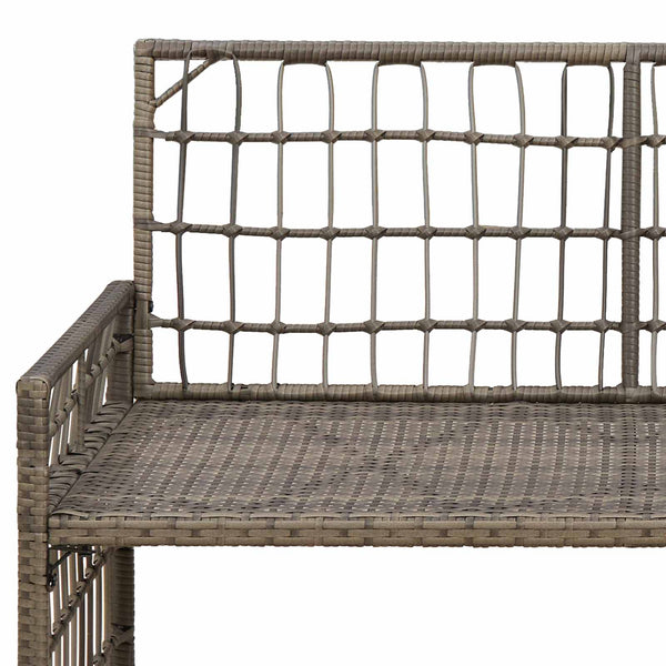 Gartenbank Grau Dunkelgrau 116 cm
