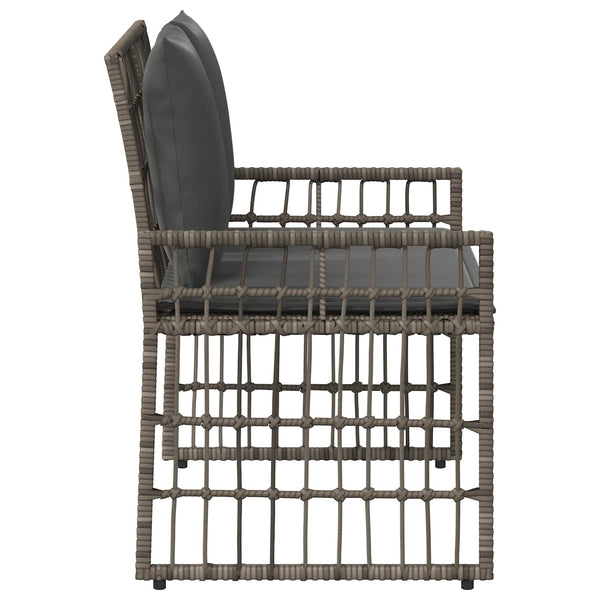 Gartenbank Grau Dunkelgrau 116 cm