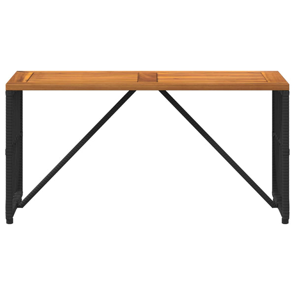 Schwarzer Outdoor Tisch 80x40 cm