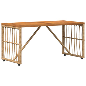 Outdoor Tisch Natur 80x40 cm