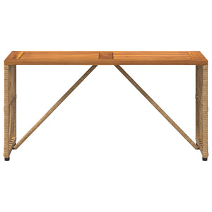 Outdoor Tisch Natur 80x40 cm