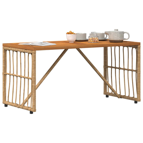 Outdoor Tisch Natur 80x40 cm
