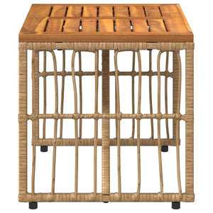 Outdoor Tisch Natur 80x40 cm