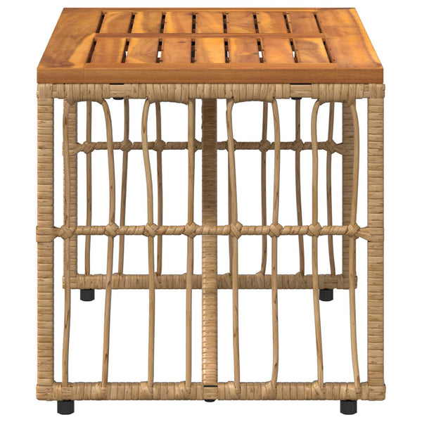 Outdoor Tisch Natur 80x40 cm