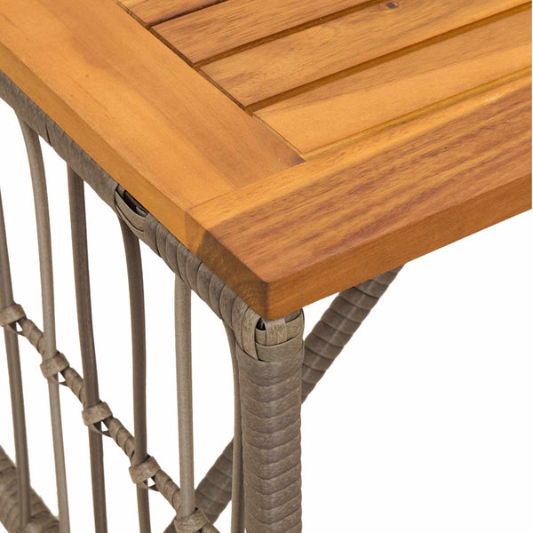 Grauer Outdoor-Tisch 80x40 cm