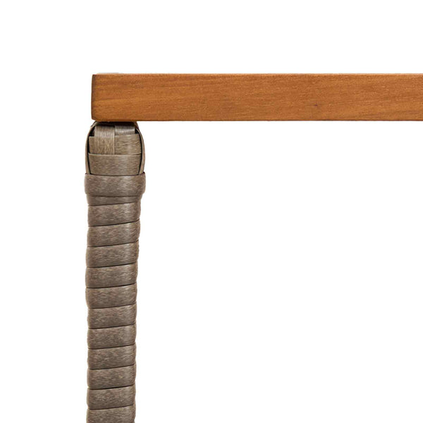 Grauer Outdoor-Tisch 80x40 cm