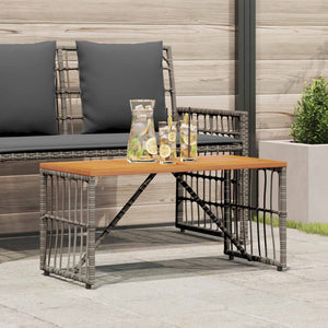 Grauer Outdoor-Tisch 80x40 cm