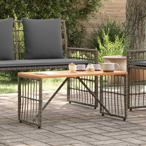 Grauer Outdoor-Tisch 80x40 cm