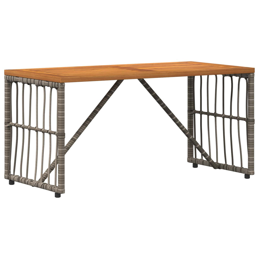 Grauer Outdoor-Tisch 80x40 cm