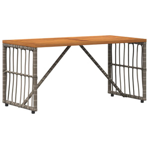 Grauer Outdoor-Tisch 80x40 cm