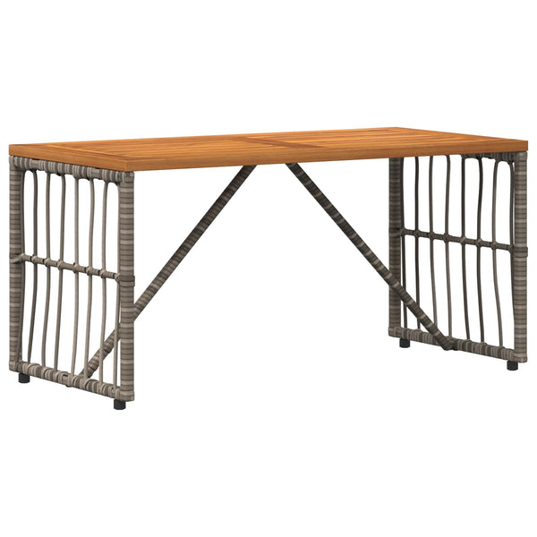 Grauer Outdoor-Tisch 80x40 cm